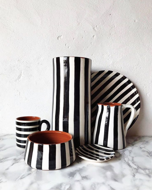 Bold Stripe Mug - Horizontal - Black