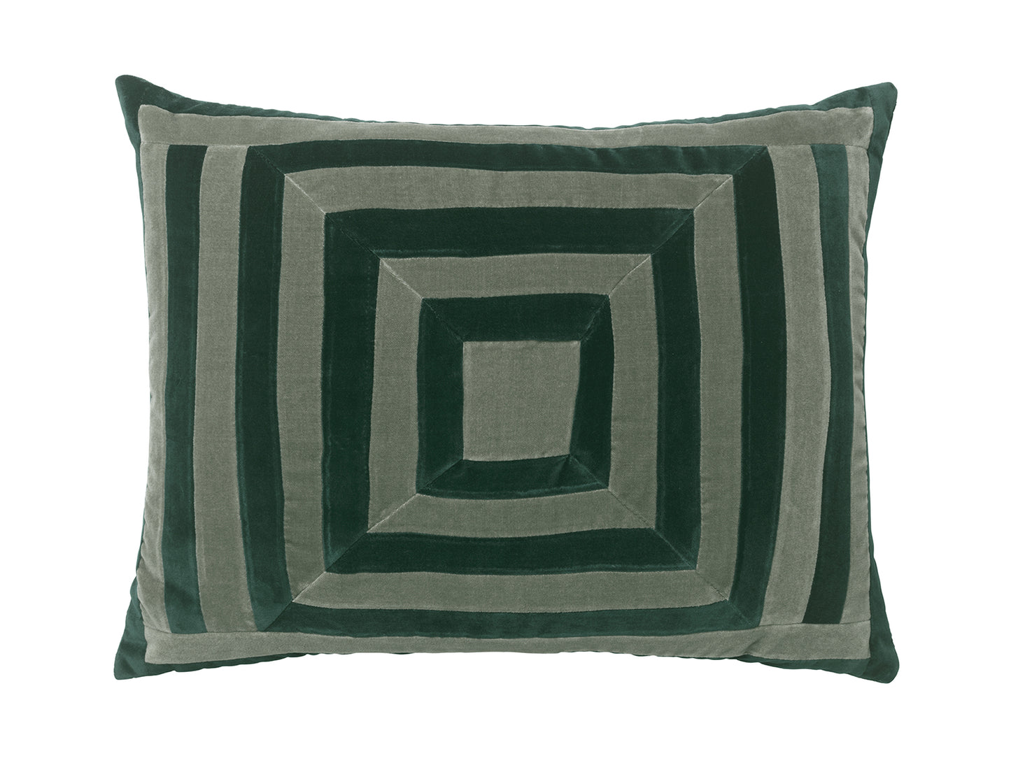 CUSHION-LUCY 50X60CM VELVET-ARTICHOKE/EMERALD
