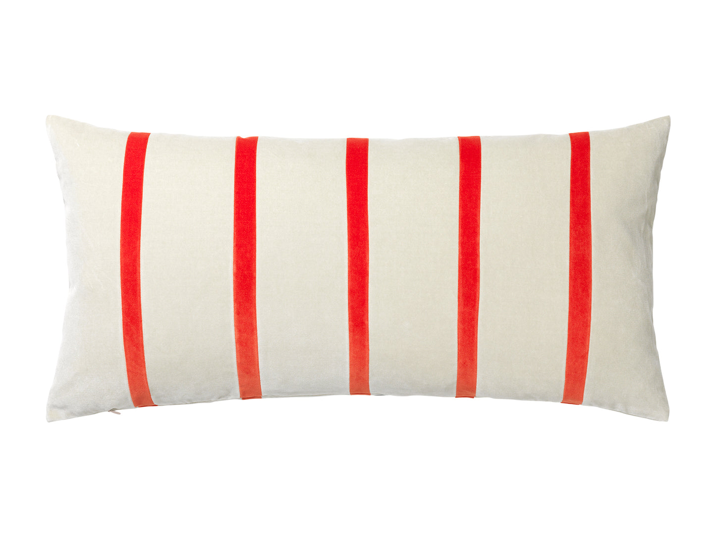 PIPPA 40X80 VELVET CUSHION SAGE-TOMATO