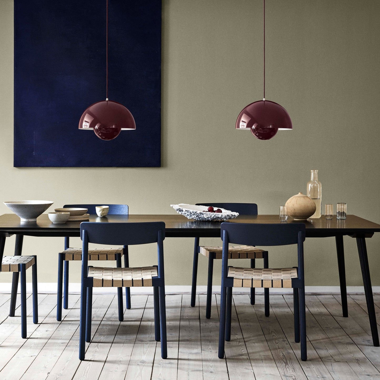 PENDANT-FLOWERPOT VP7-RED BROWN