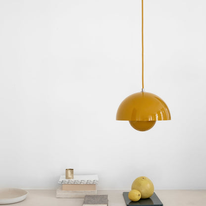 PENDANT-FLOWERPOT VP1-MUSTARD