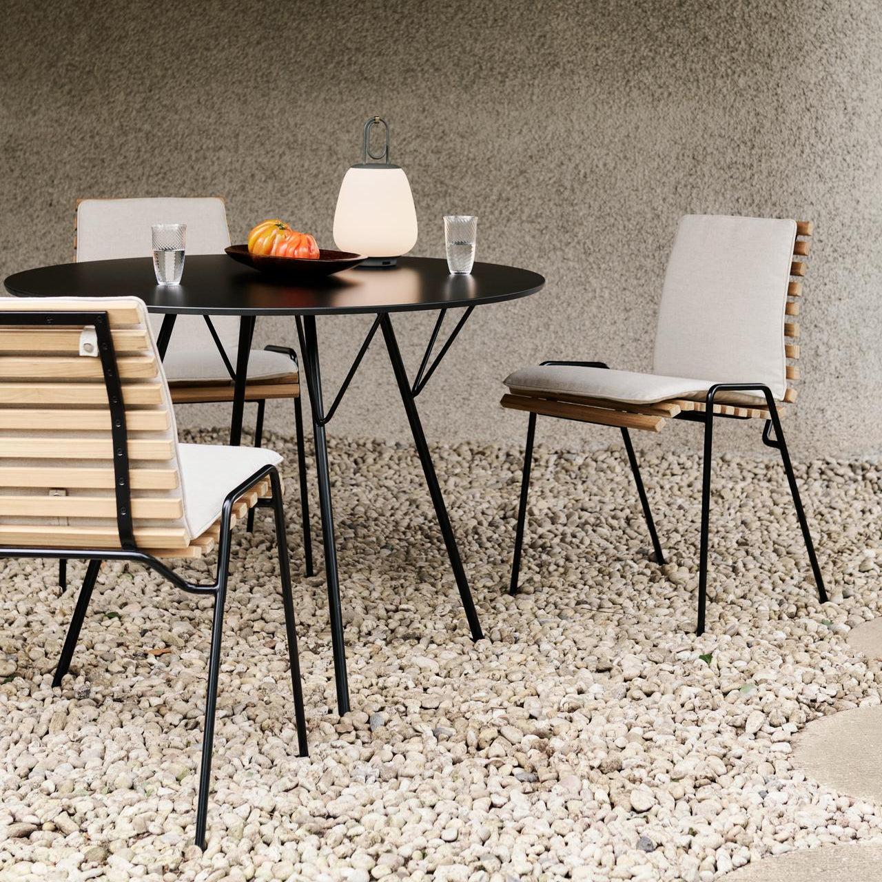 OUTDOOR - TABLE & 4 CHAIRS - TERRACE RFH-RD4-SET