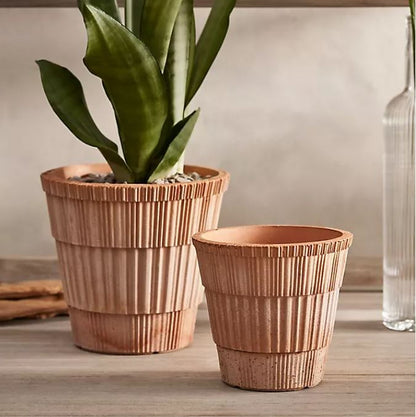 PLANT POT-ATLAS ROSA POT & SAUCER-DIAM.21 CM