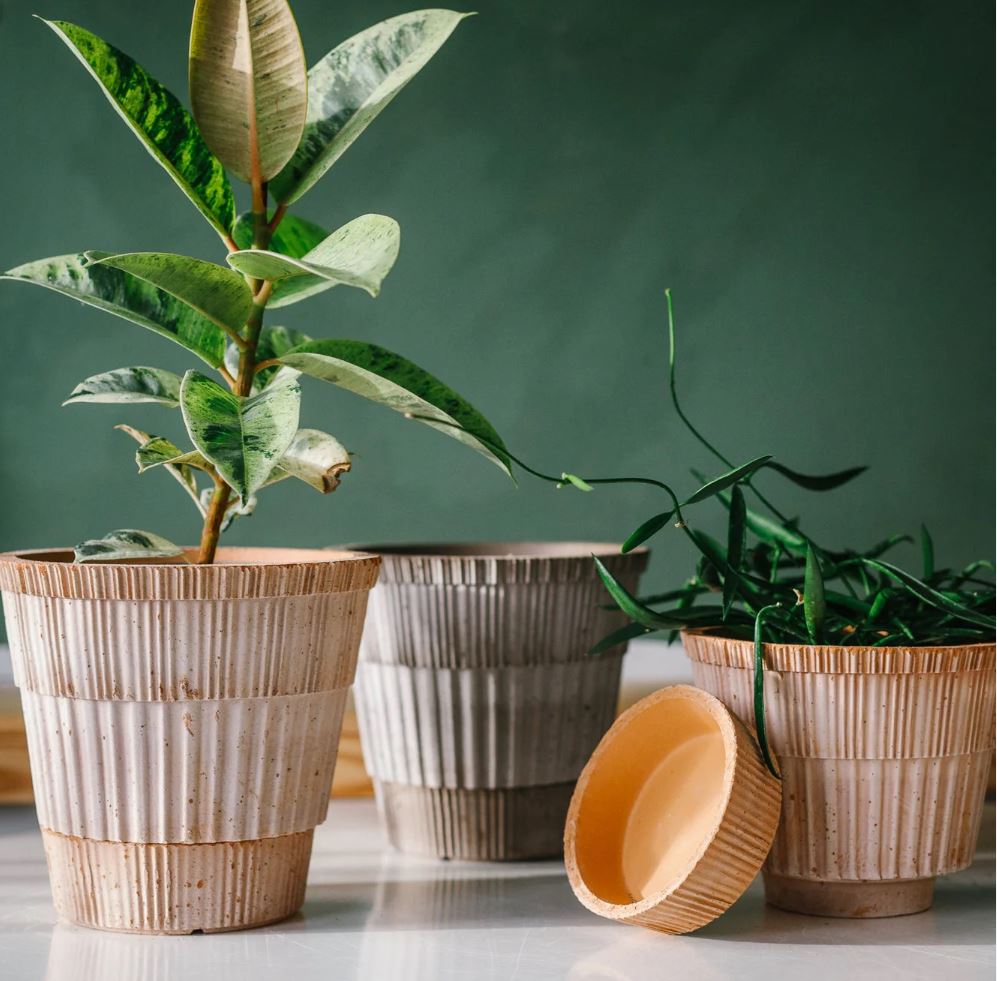 PLANT POT-ATLAS ROSA POT & SAUCER-DIAM.21 CM