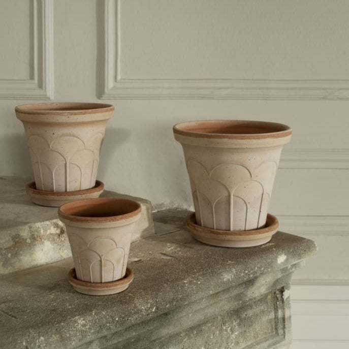 PLANT POT-FLEUR ROSA POT & SAUCER-DIAM.21 CM