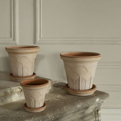 PLANT POT-FLEUR ROSA POT & SAUCER-DIAM.25 CM