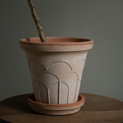 PLANT POT-FLEUR ROSA POT & SAUCER-DIAM.25 CM