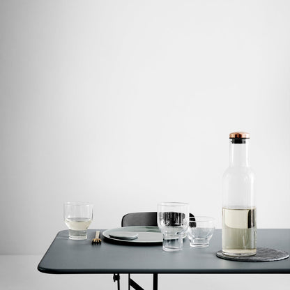 BOTTLE CARAFE 1L CLEAR/BRASS