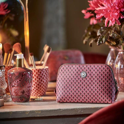 Cosmetic Bag Triangle Small Suki Pink