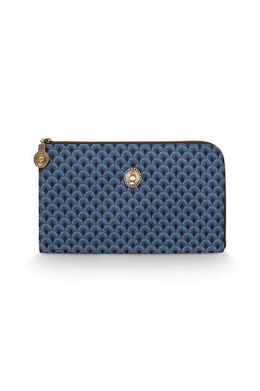 COSMETIC POUCH-COSMETIC ZIPPER POUCH-SUKI BLUE