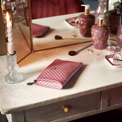 Cosmetic Zipper Pouch Suki Pink