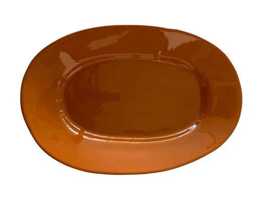 TAVOLOZZA-PLATTER-MEDIUM OVAL 40X28 CM-ORANGE