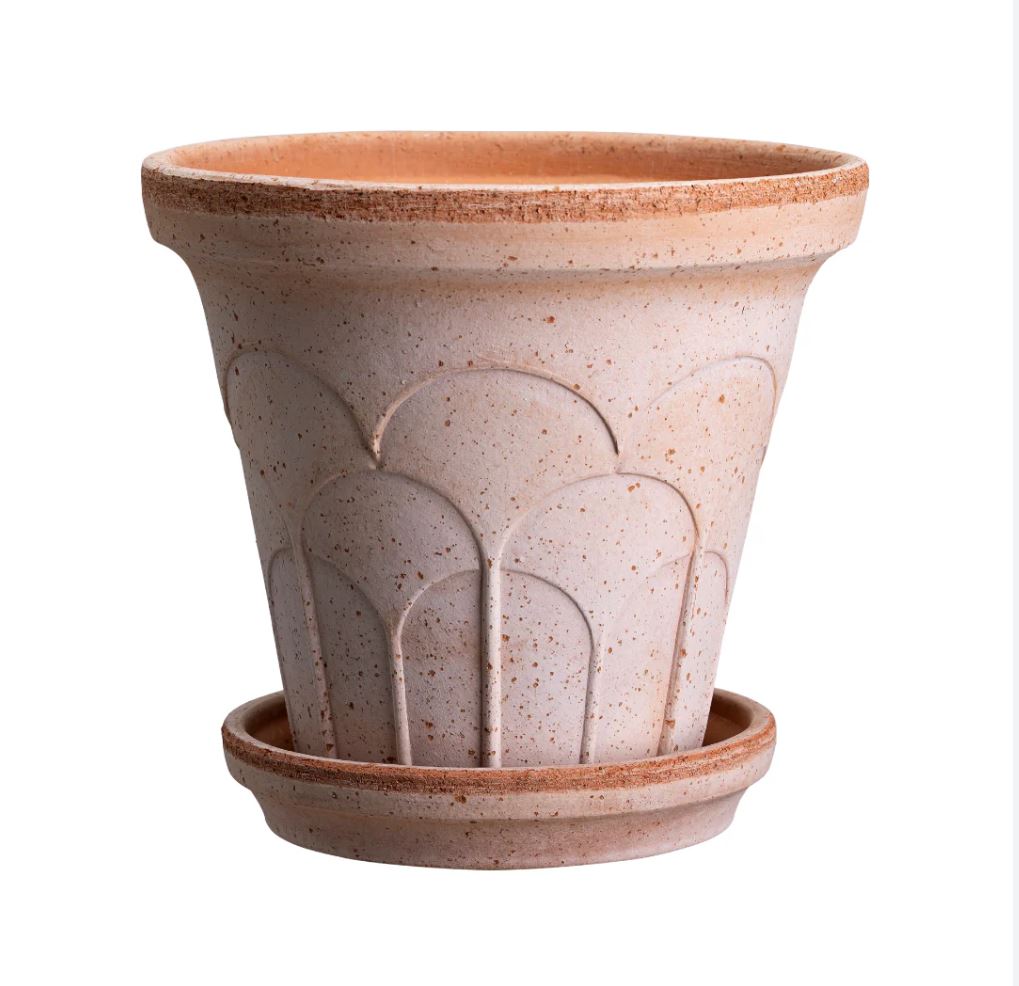 PLANT POT-FLEUR ROSA POT & SAUCER-DIAM.21 CM