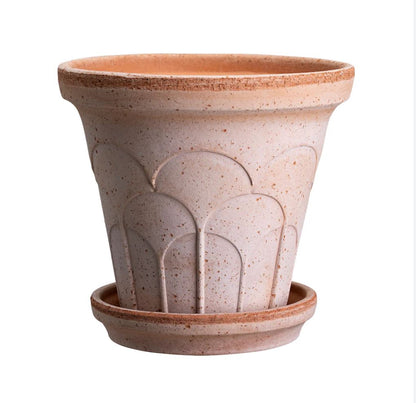 PLANT POT-FLEUR ROSA POT & SAUCER-DIAM.21 CM