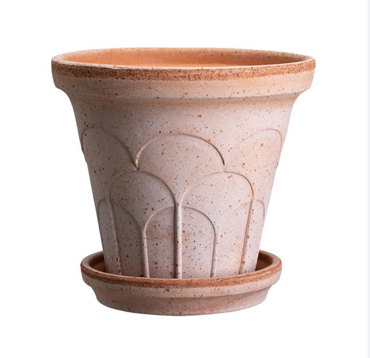 PLANT POT-FLEUR ROSA POT & SAUCER-DIAM.25 CM