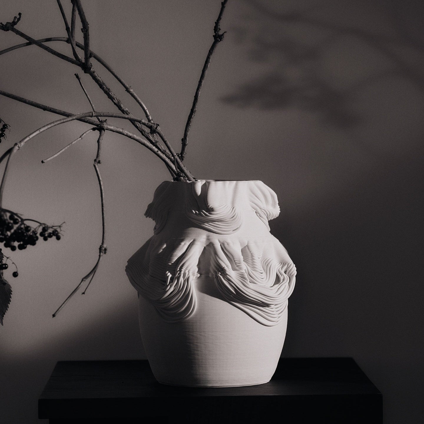 VASE-DRISCA H23-OFF-WHITE