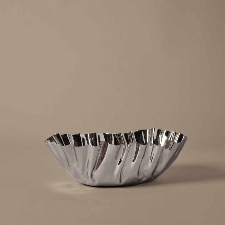 BOWL-TYDRA BOWL H10-LARGE-MIRROR POLISHED ST.STEEL