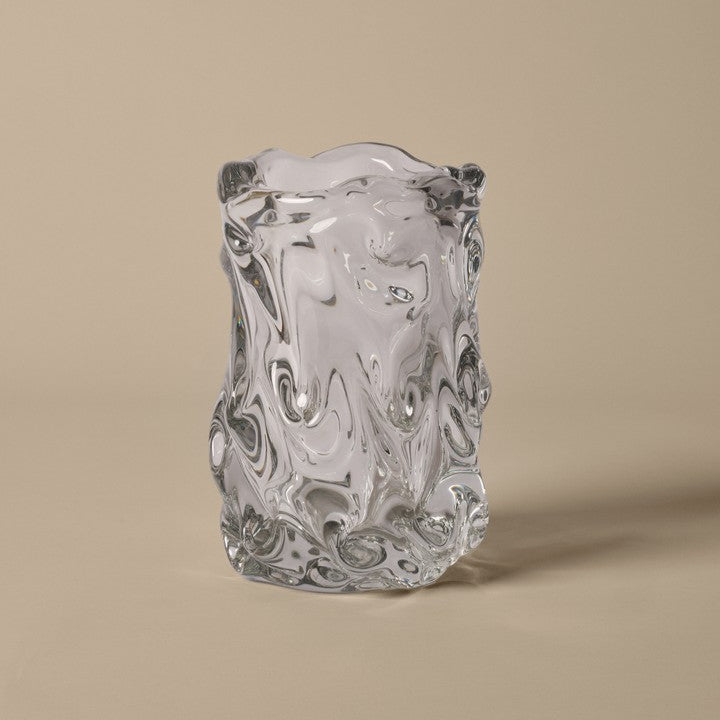 VASE-VIRELLE H24-LARGE-CLEAR