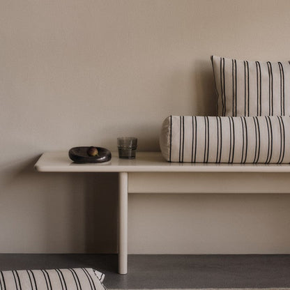 CUSHION-TWILL SQUARE-OFF WHITE/BLACK