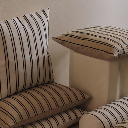 CUSHION-TWILL SQUARE-OFF WHITE/BLACK