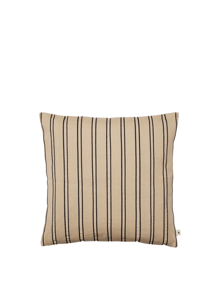 CUSHION-TWILL SQUARE CUSHION-CASHMERE/BLACK