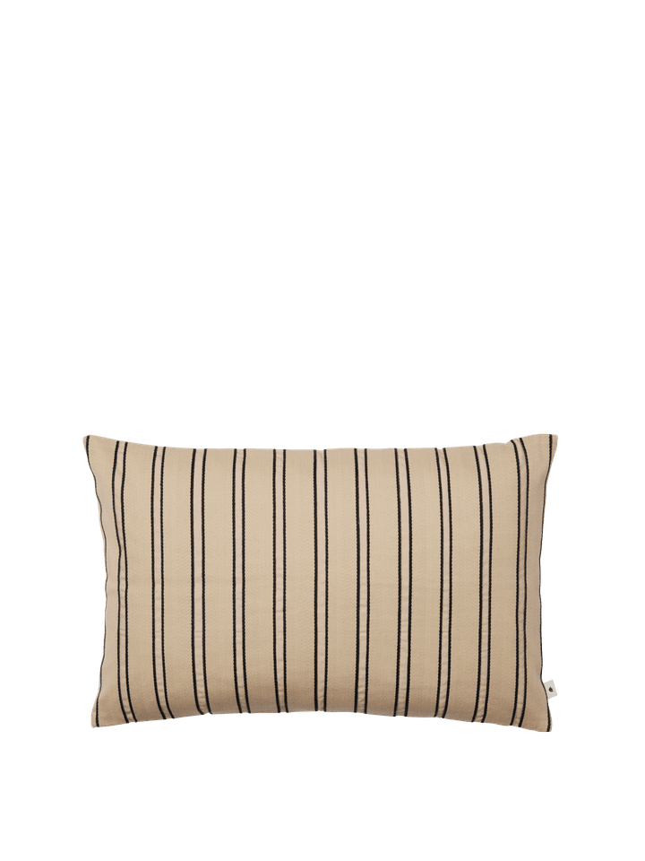 CUSHION-TWILL RECTANGULAR-CASHMERE/BLACK