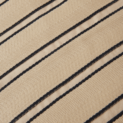 CUSHION-TWILL RECTANGULAR-CASHMERE/BLACK