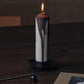 CANDLE-DRYP PILLAR CANDLE H20-DARK CHOCOLATE