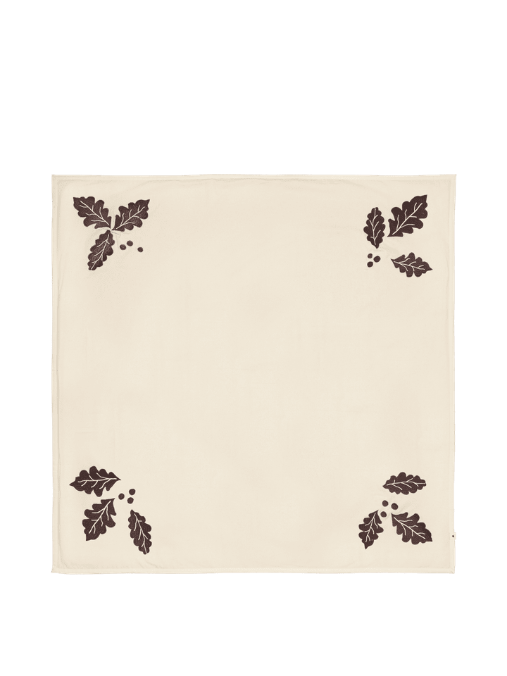 CHRISTMAS BLANKET-OAK XMAS TREE BLANKET-SQUARE-NATURAL