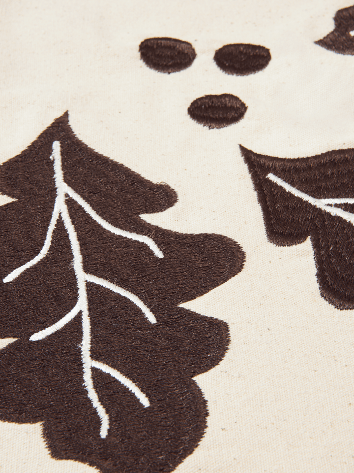 CHRISTMAS BLANKET-OAK XMAS TREE BLANKET-SQUARE-NATURAL