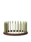 CANDLE-OMBRE CANDLES-KHAKI-SET OF 24
