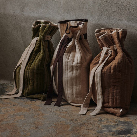 SACK-VARI QUILTED SACK-VELVET-KHAKI