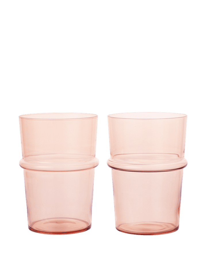 GLASSES-BOYA TALL-BLUSH-SET OF 2