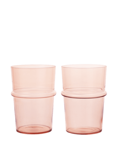 GLASSES-BOYA TALL-BLUSH-SET OF 2