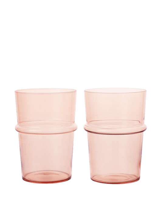 GLASSES-BOYA TALL-BLUSH-SET OF 2