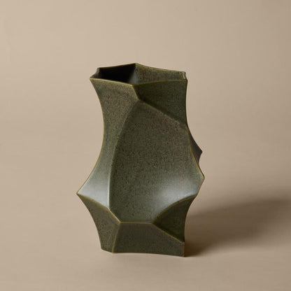 VASE-CUEVA VASE H26-DARK SAGE