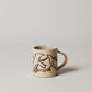 MUG-VUELO GLAZED STONEWARE MUG-DARK CREAM