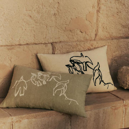 CUSHION-VUELO CUSHION COVER ONLY 60X40 CM-NATURAL