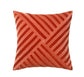 Lily 55x55 cm velvet cushion-dark red/blush