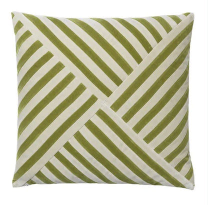 Lily 55x55 cm velvet cushion-willow/dusty white