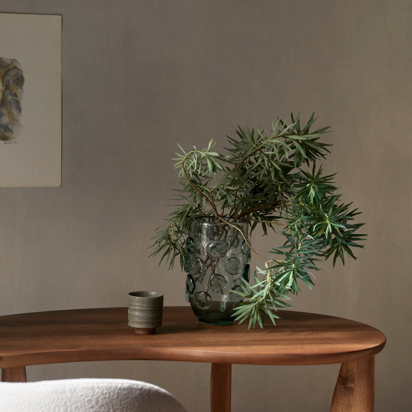 VASE-LUMP-RECYCLED CLEAR