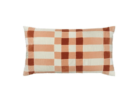 CUSHION-NELLIE 40x70CM VELVET-SAGE/BURNT ORANGE
