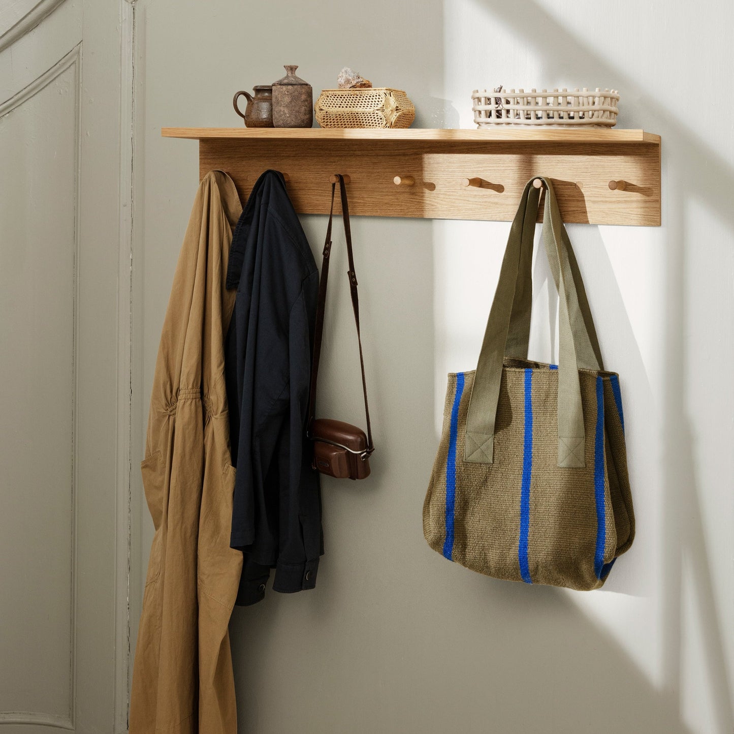 SHELF-PLACE RACK-LARGE-OAK