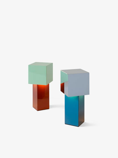 TABLE LAMP-PIVOT PORTABLE LAMP ATD7-RUSTY MINT