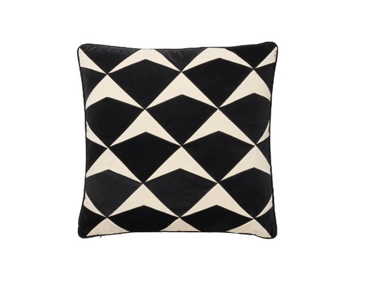 CUSHION-SELMA-55X55-VELVET-BLACK