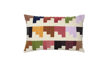 CUSHION-SYLVIA 40X60 VELVET CUSHION-MULTI