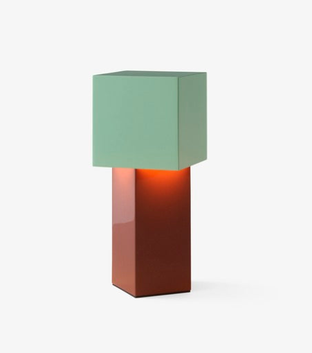 TABLE LAMP-PIVOT PORTABLE LAMP ATD7-RUSTY MINT