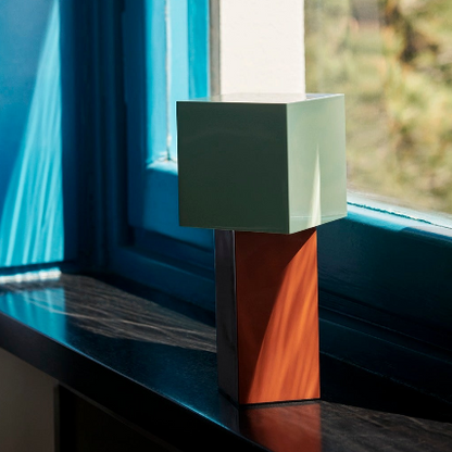 TABLE LAMP-PIVOT PORTABLE LAMP ATD7-RUSTY MINT