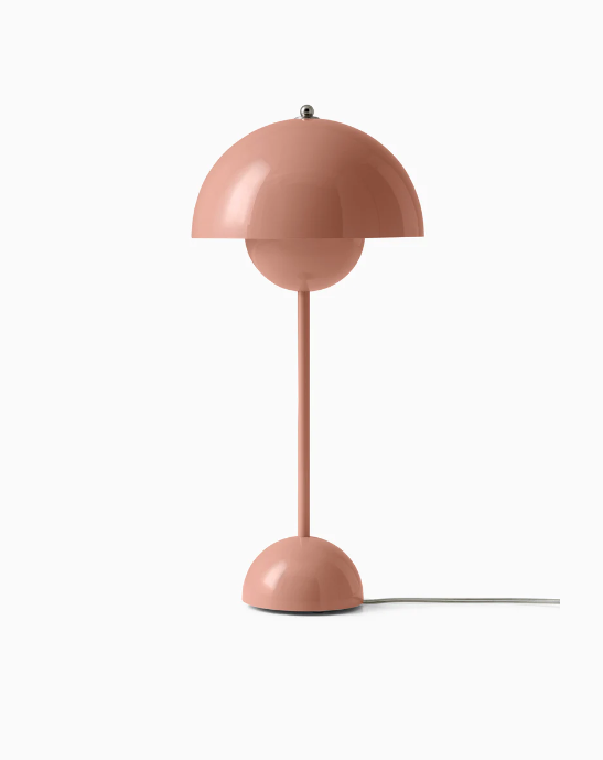 TABLE LAMP-FLOWERPOT VP3-BEIGE RED