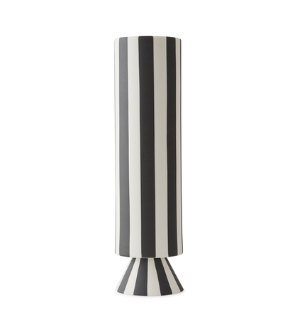 VASE-TOPPUHIGH-WHITE/BLACK